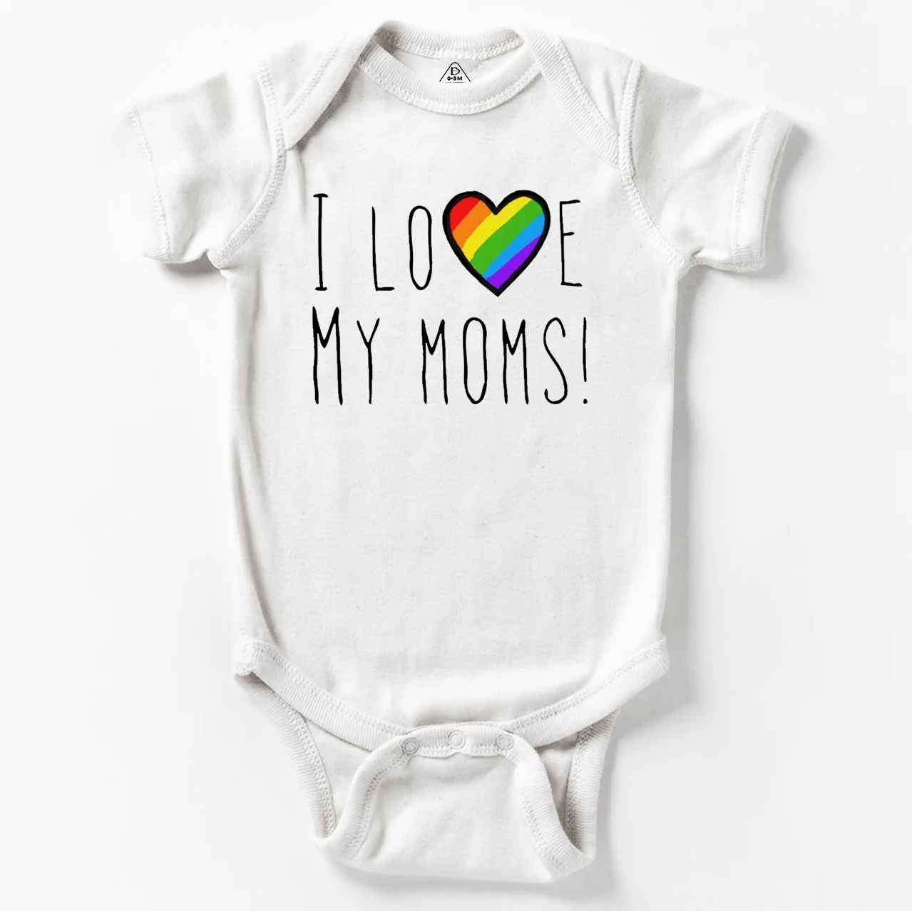 I Love My Moms! LGBTQ Bodysuit Beepumpkin