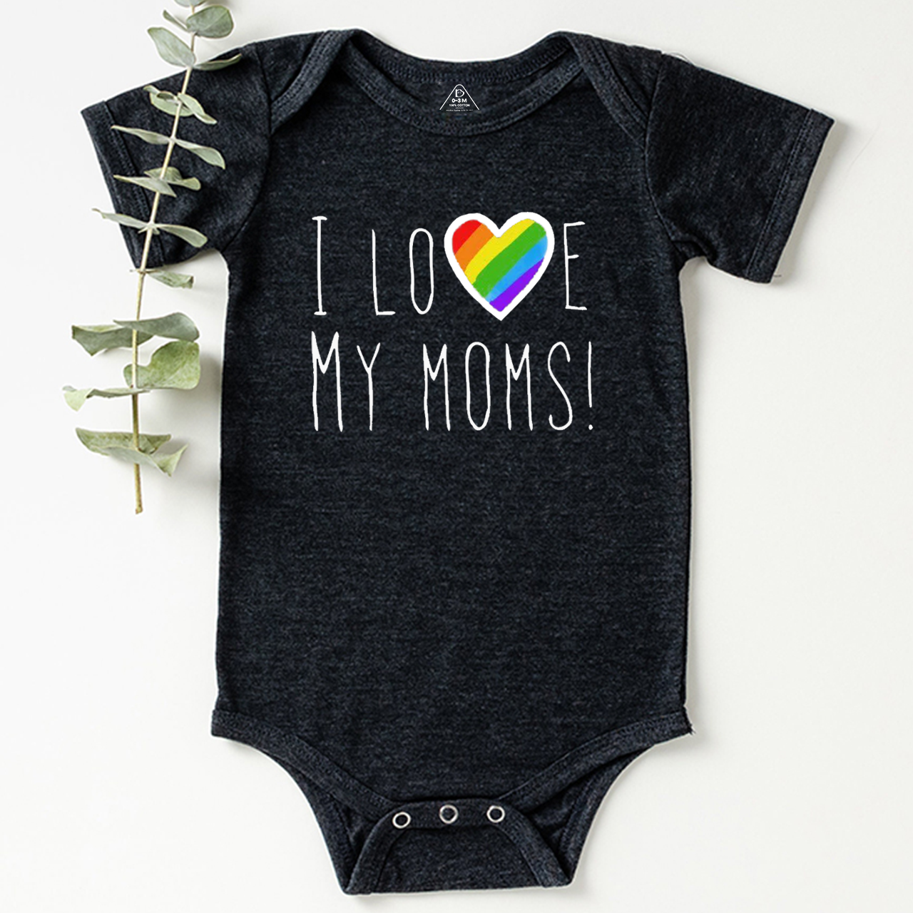 I Love My Moms! LGBTQ Bodysuit Beepumpkin