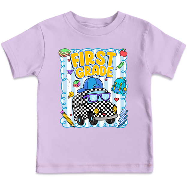 Personalized Toot Toot School Bus Toddler&Kid's Tees Beepumpkin 