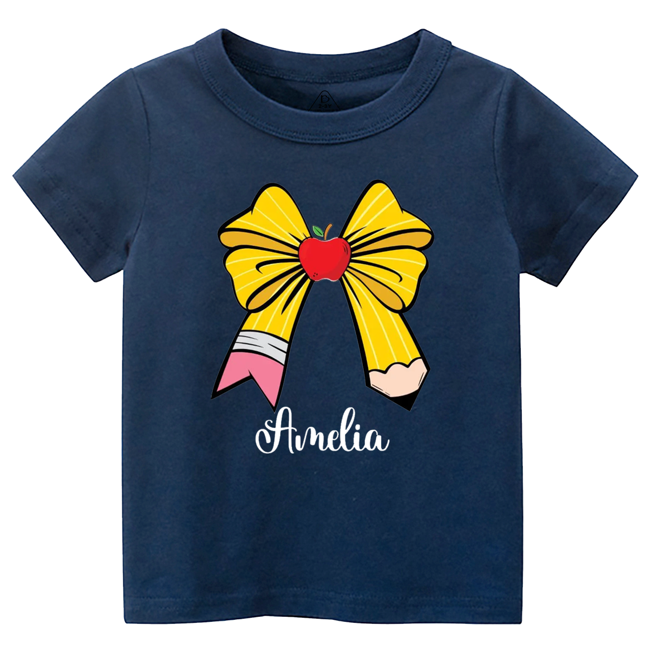 Personalized Bow Name Back To School Toddler&Kid's Tees Beepumpkin 