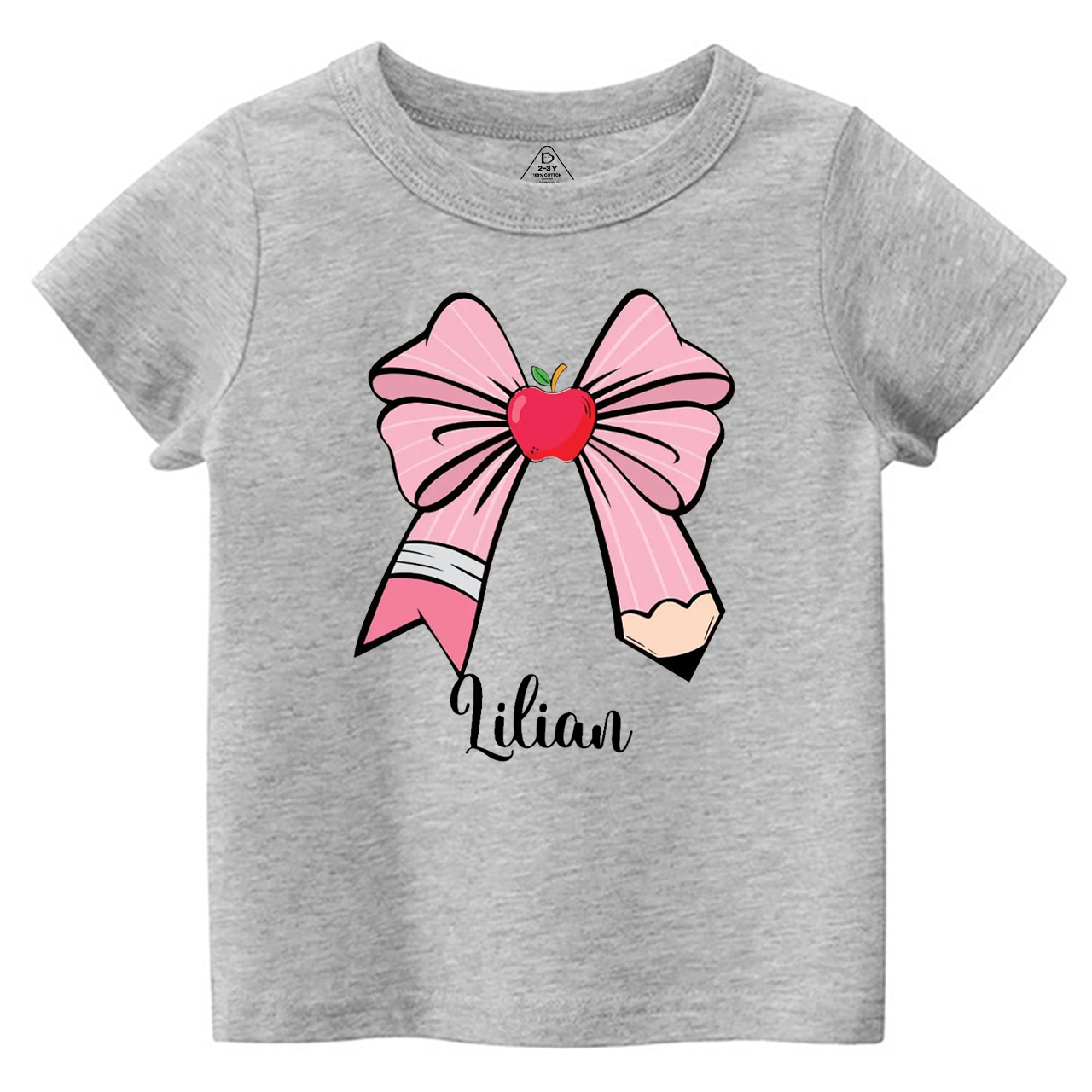 Personalized Bow Name Back To School Toddler&Kid's Tees Beepumpkin 