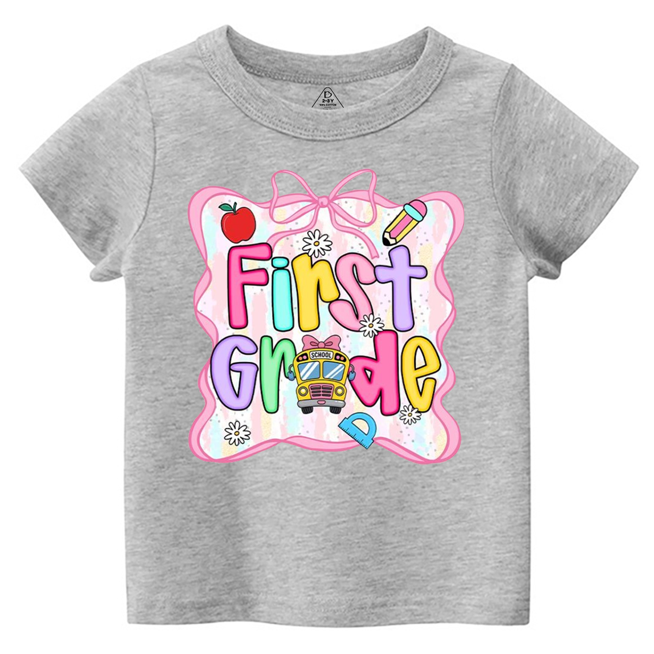 Personalized Bow Back To School Gift Bag Toddler&Kid's Tees Beepumpkin 