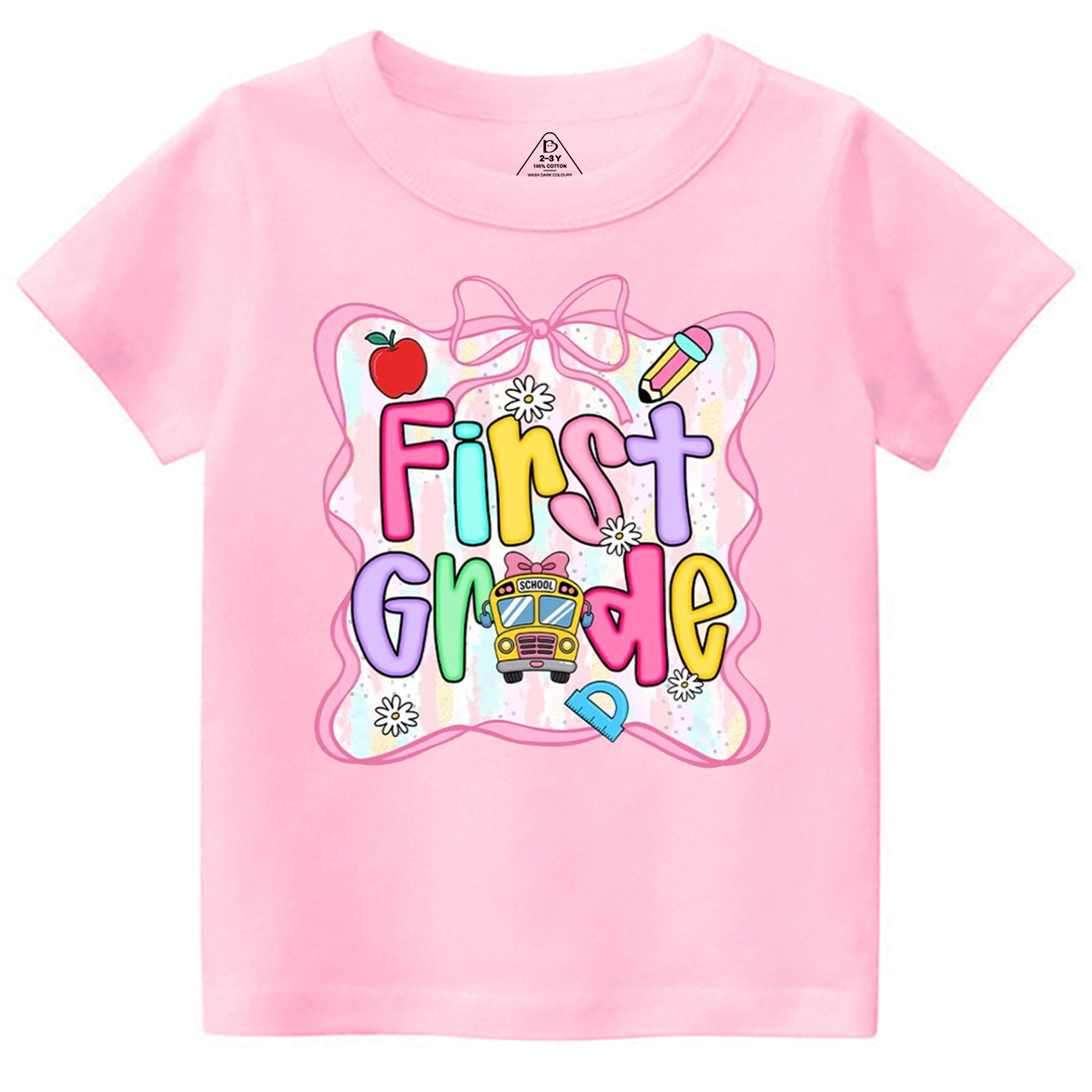 Personalized Bow Back To School Gift Bag Toddler&Kid's Tees Beepumpkin 