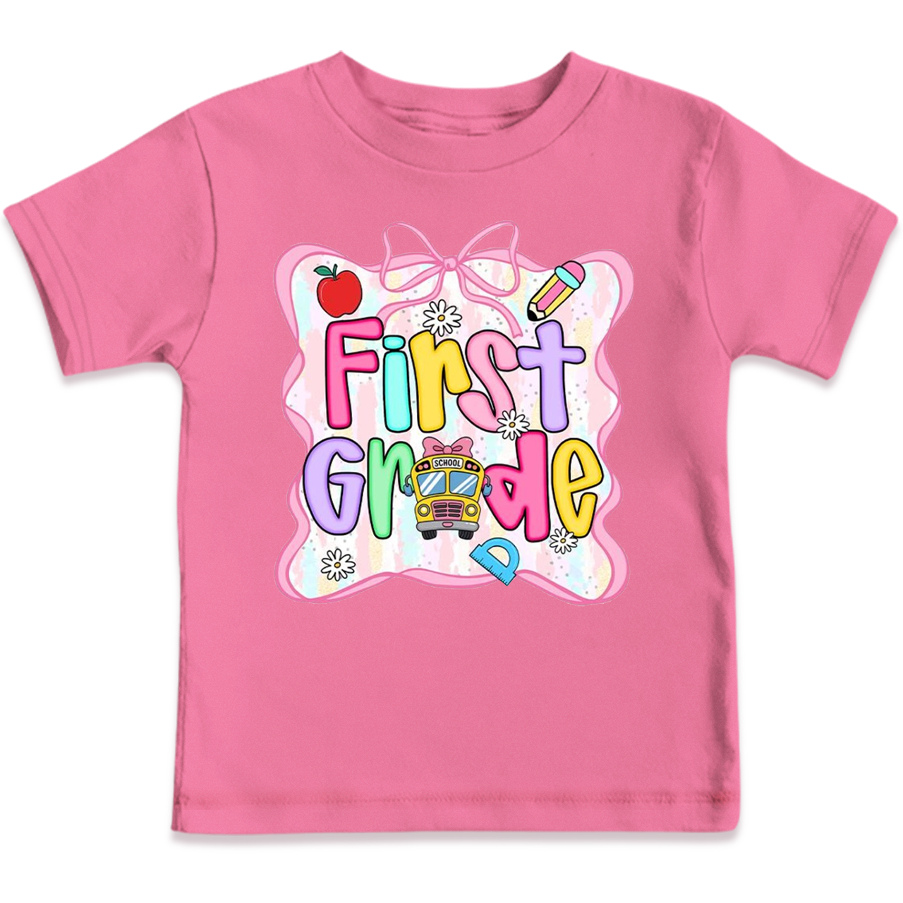 Personalized Bow Back To School Gift Bag Toddler&Kid's Tees Beepumpkin 