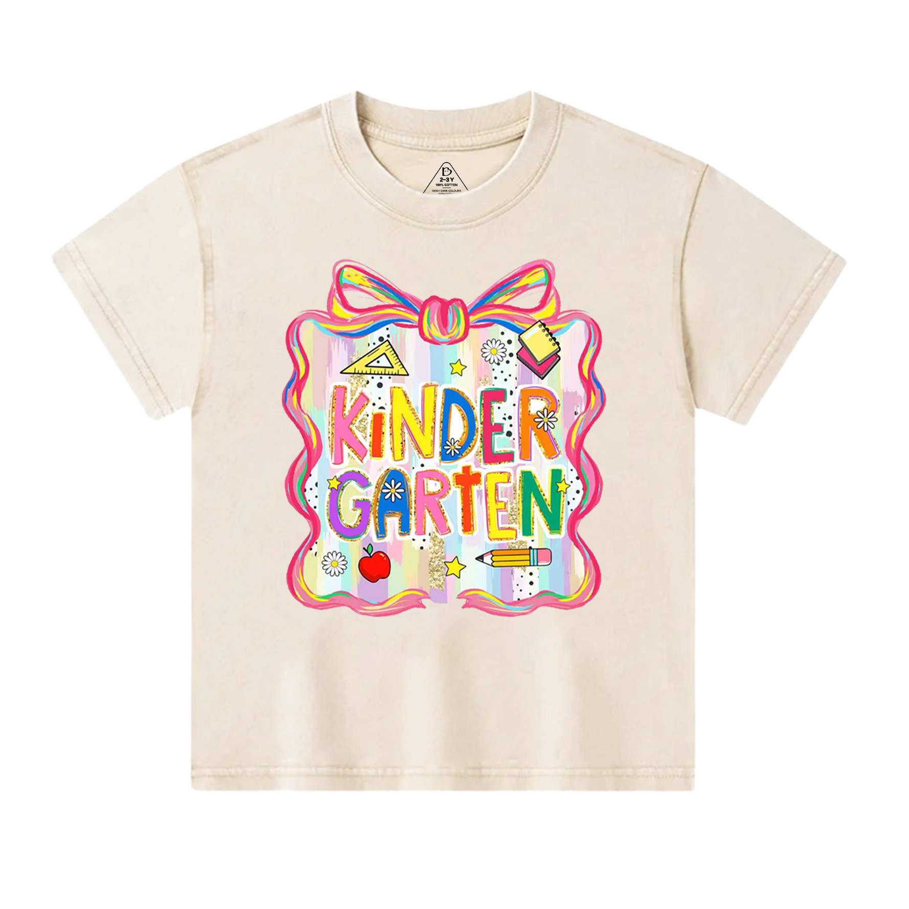 Personalized Colorful Gift Bags Toddler&Kids Washed Tees