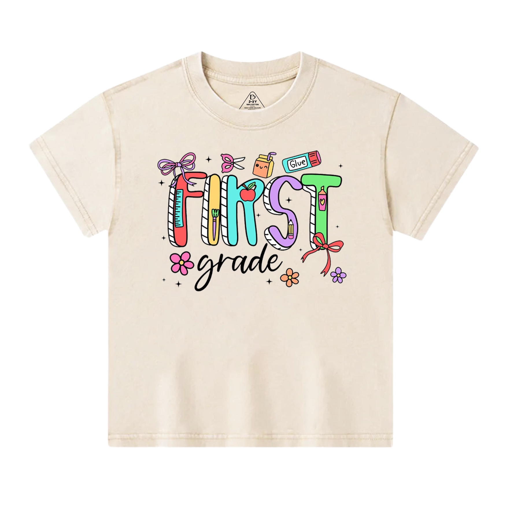 Personalized Shining Grade Toddler&Kids Washed Tees