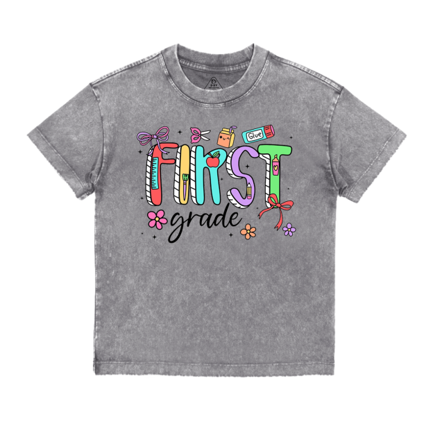 Personalized Shining Grade Toddler&Kids Washed Tees