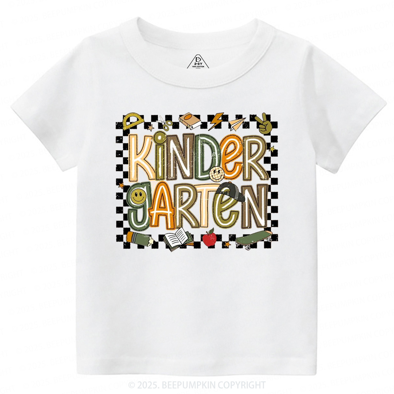 Personalized Back To School Boys Toddler&Kid's Tees Beepumpkin 