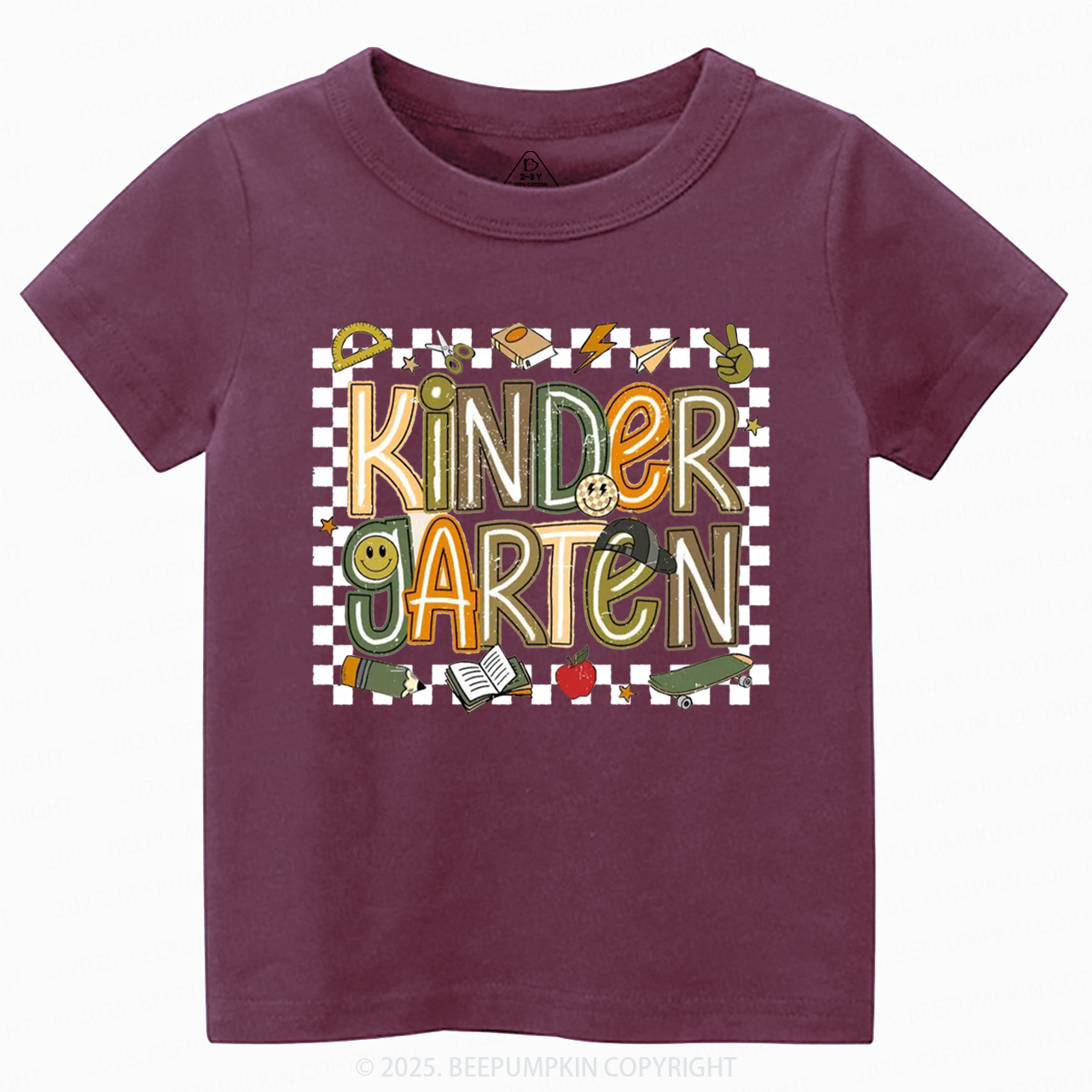 Personalized Back To School Boys Toddler&Kid's Tees Beepumpkin 