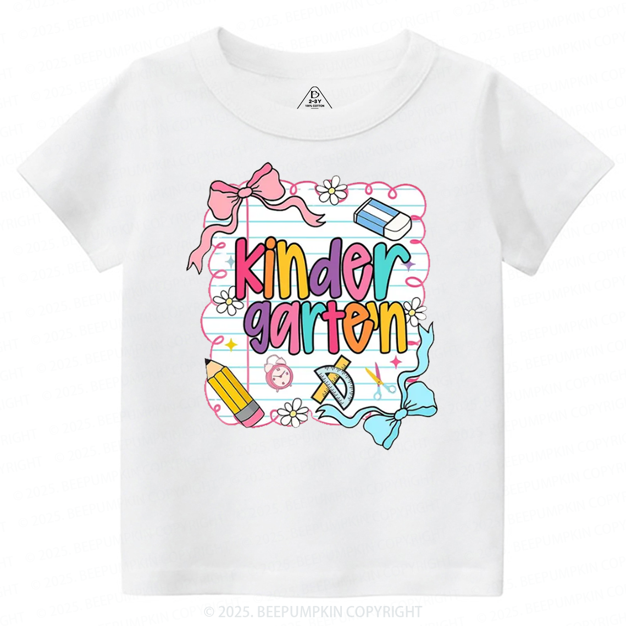 Personalized Back To School Bow Bundle Toddler&Kid's Tees Beepumpkin 