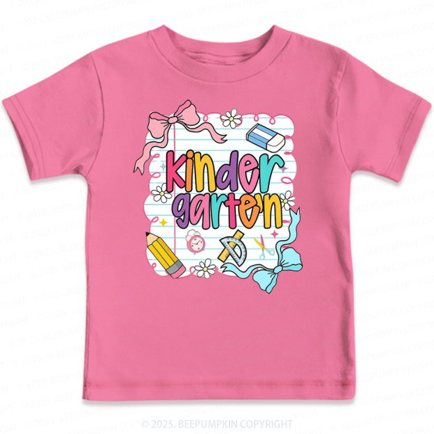 Personalized Back To School Bow Bundle Toddler&Kid's Tees Beepumpkin 