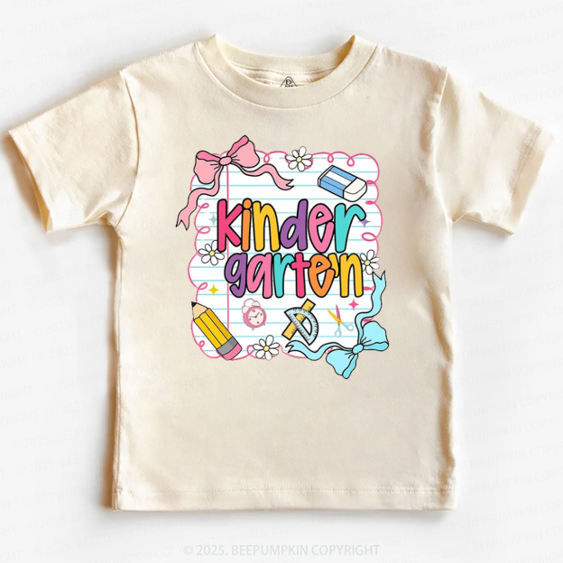 Personalized Back To School Bow Bundle Toddler&Kid's Tees Beepumpkin 
