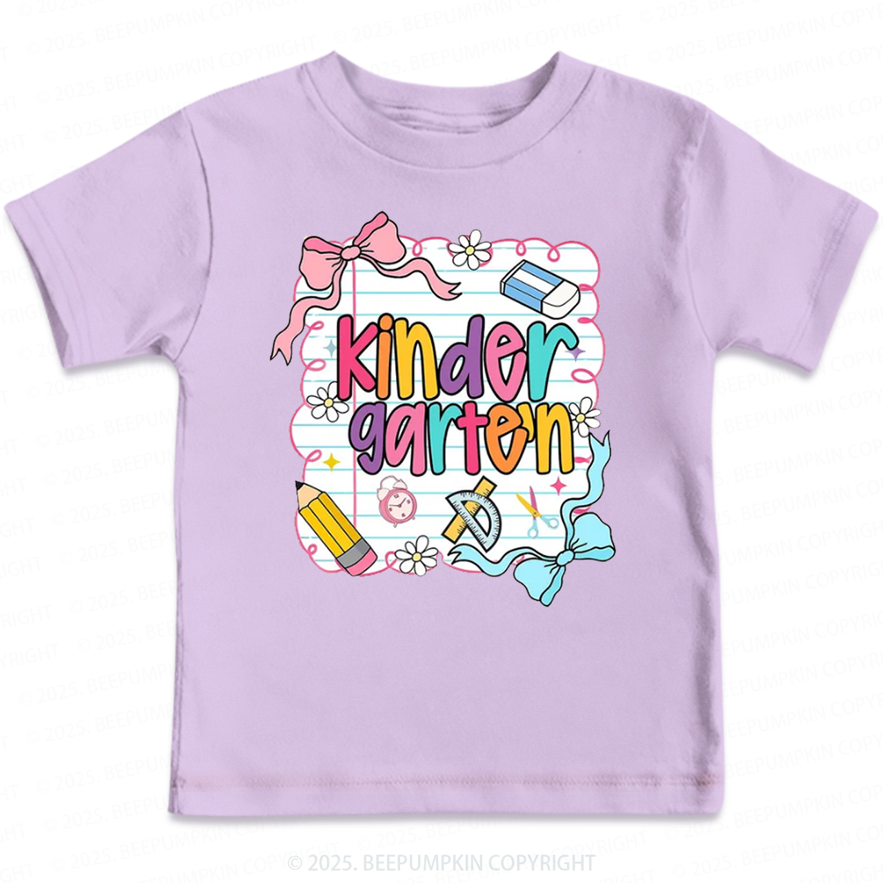 Personalized Back To School Bow Bundle Toddler&Kid's Tees Beepumpkin
