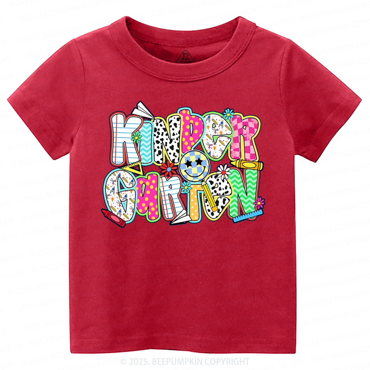 Personalized Colorful Grade Toddler&Kid's Tees Beepumpkin 
