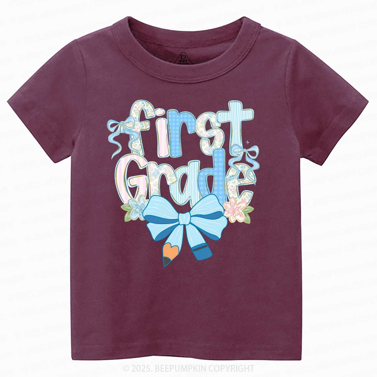 Personalized Floral Bundle Back To School Toddler&Kid's Tees Beepumpkin