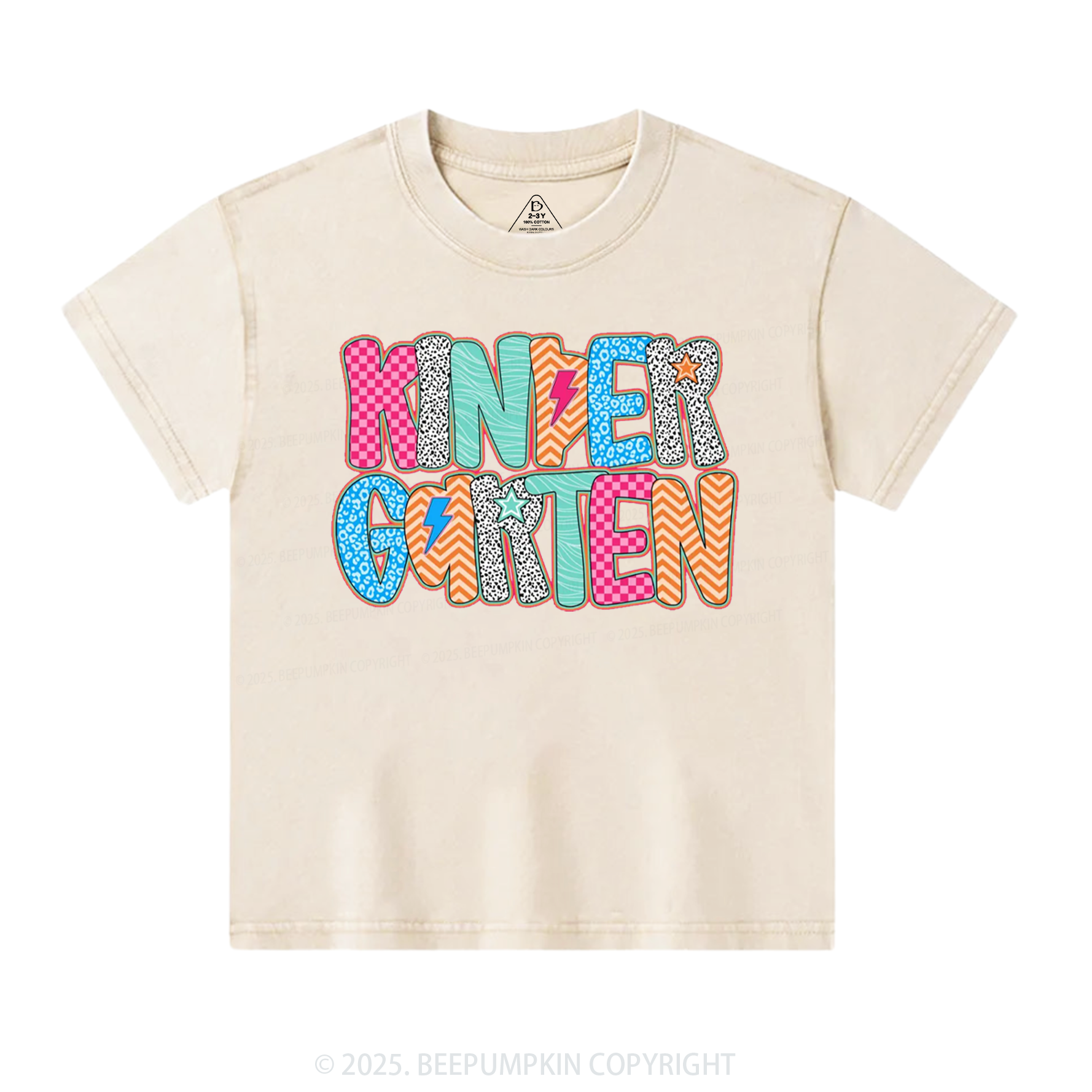 Personalized Spot Back To School Toddler&Kids Washed Tees