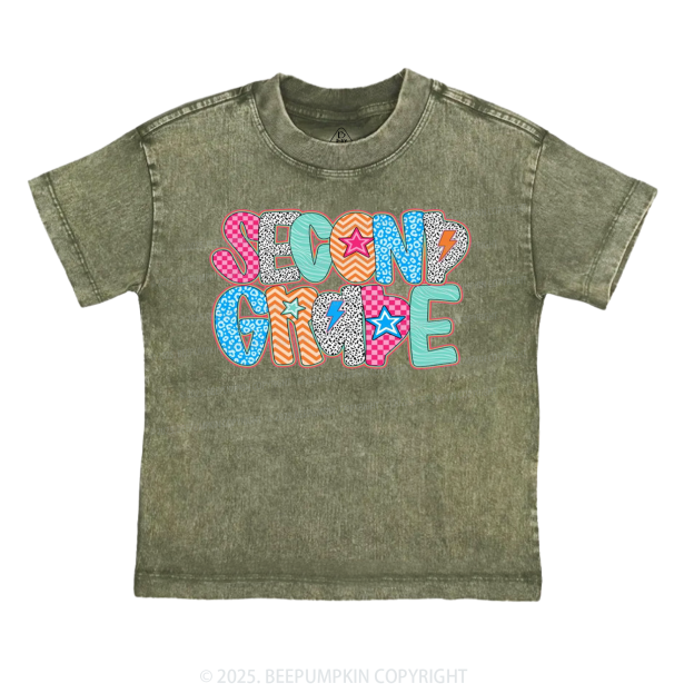 Personalized Spot Back To School Toddler&Kids Washed Tees