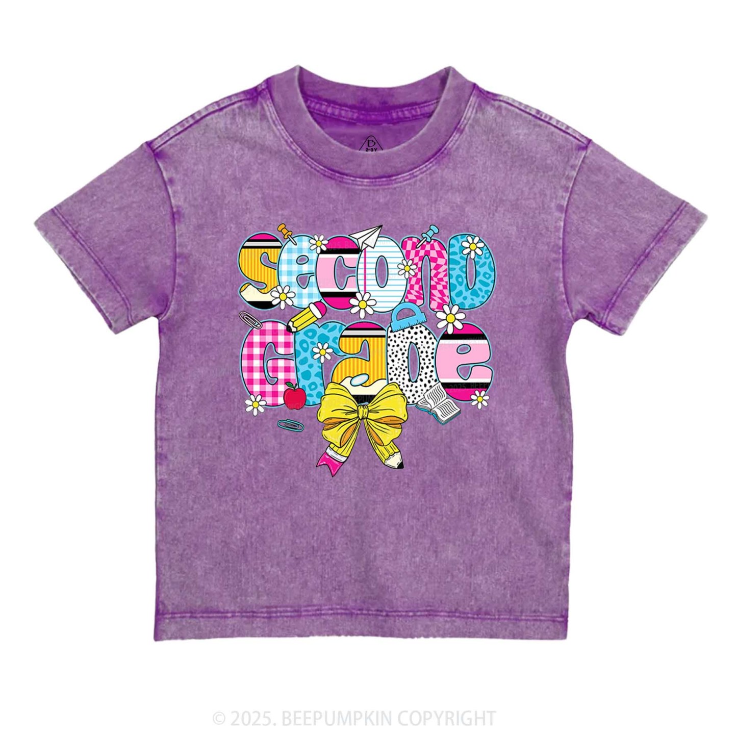 Personalized Checkered Sublimation Toddler&Kids Washed Tees