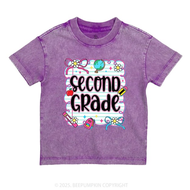 Personalized Grade Gift Package Sharing Toddler&Kids Washed Tees