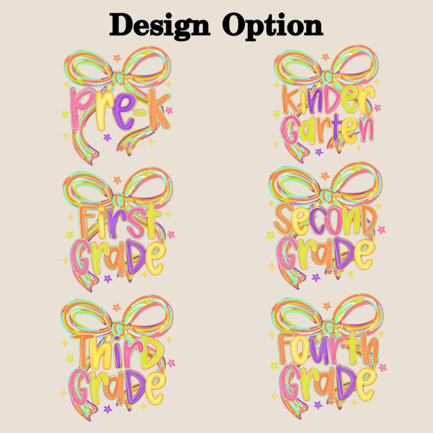 Personalized Girly Bow Sublimation Toddler&Kids Washed Tees