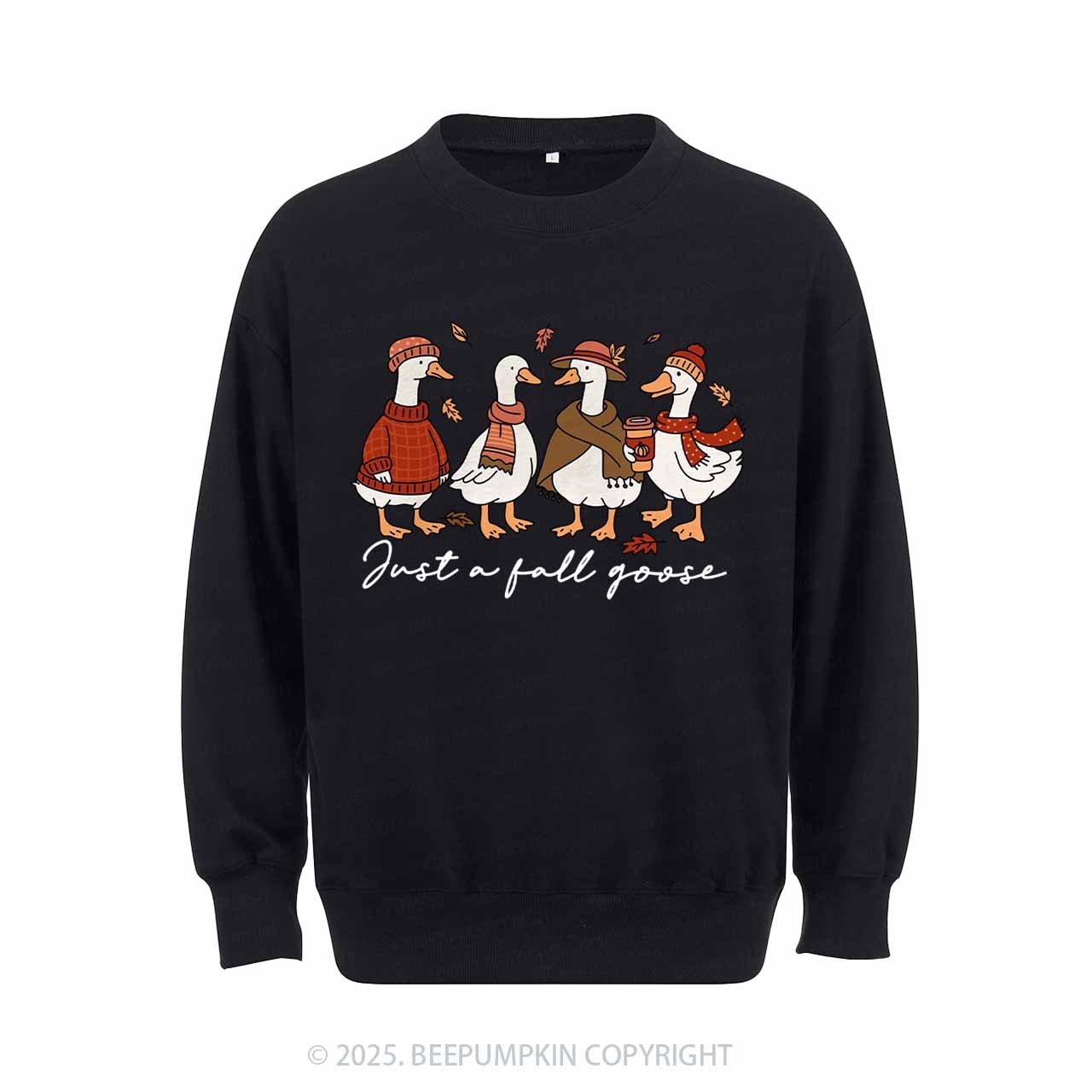 Funny Cozy Goose Fall Sweatshirt Beepumpkin