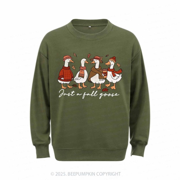 Funny Cozy Goose Fall Sweatshirt Beepumpkin