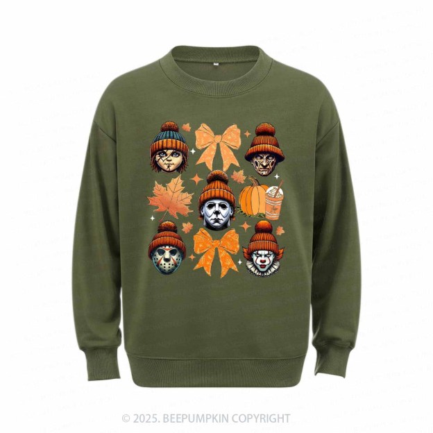 Fall Vibes Horror Sweatshirt Beepumpkin