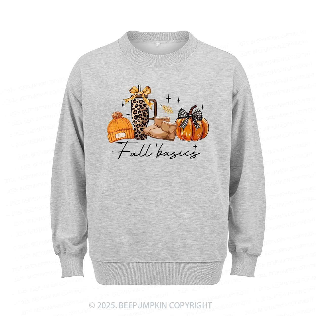 Fall Pumpkin Bow Sweatshirt Beepumpkin