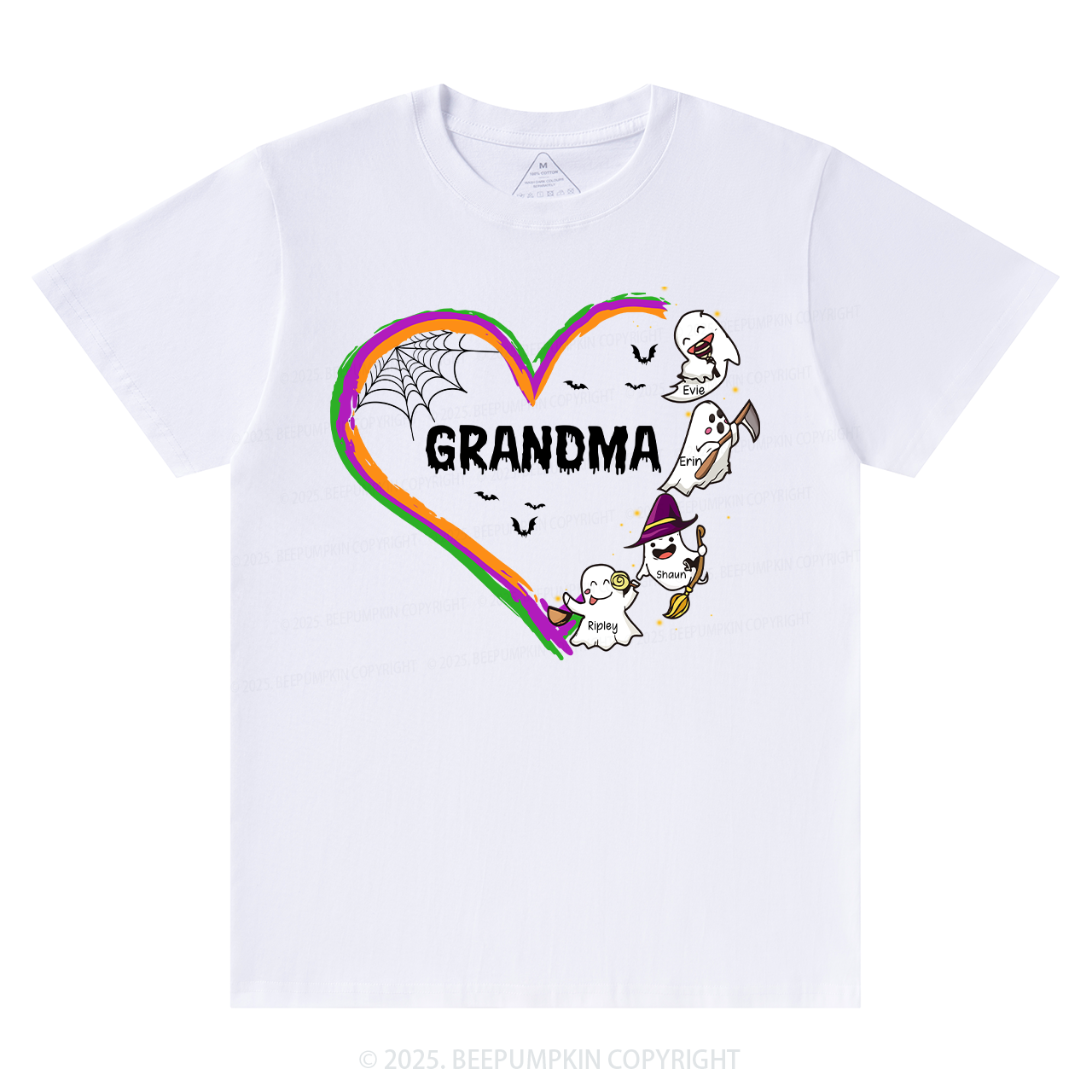 Personalized Halloween Hart Family Matching Grandparents Shirt