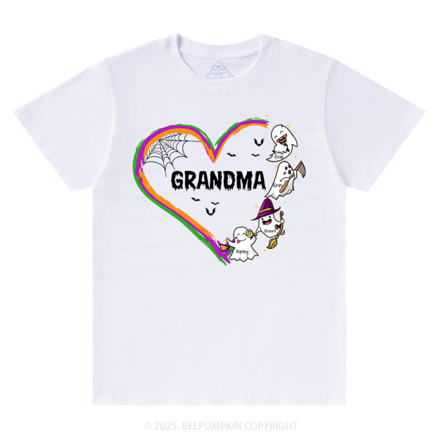 Personalized Halloween Hart Family Matching Grandparents Shirt