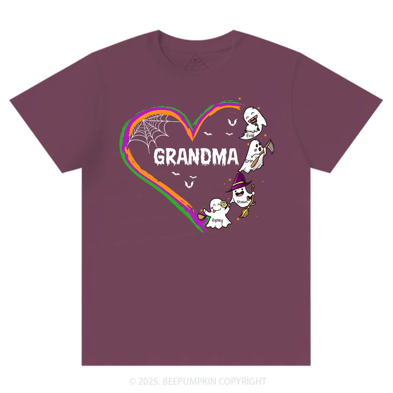 Personalized Halloween Hart Family Matching Grandparents Shirt