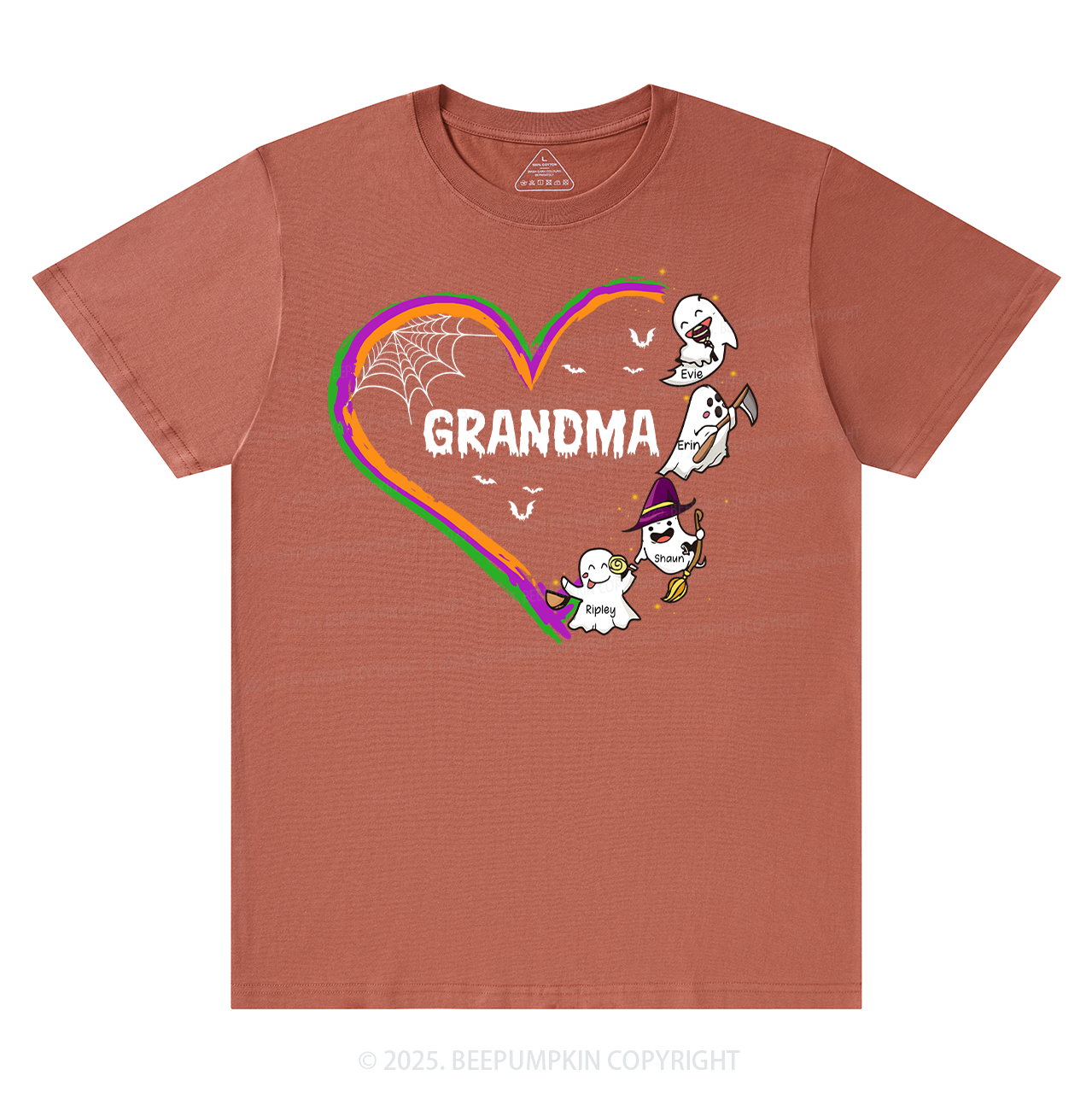 Personalized Halloween Hart Family Matching Grandparents Shirt