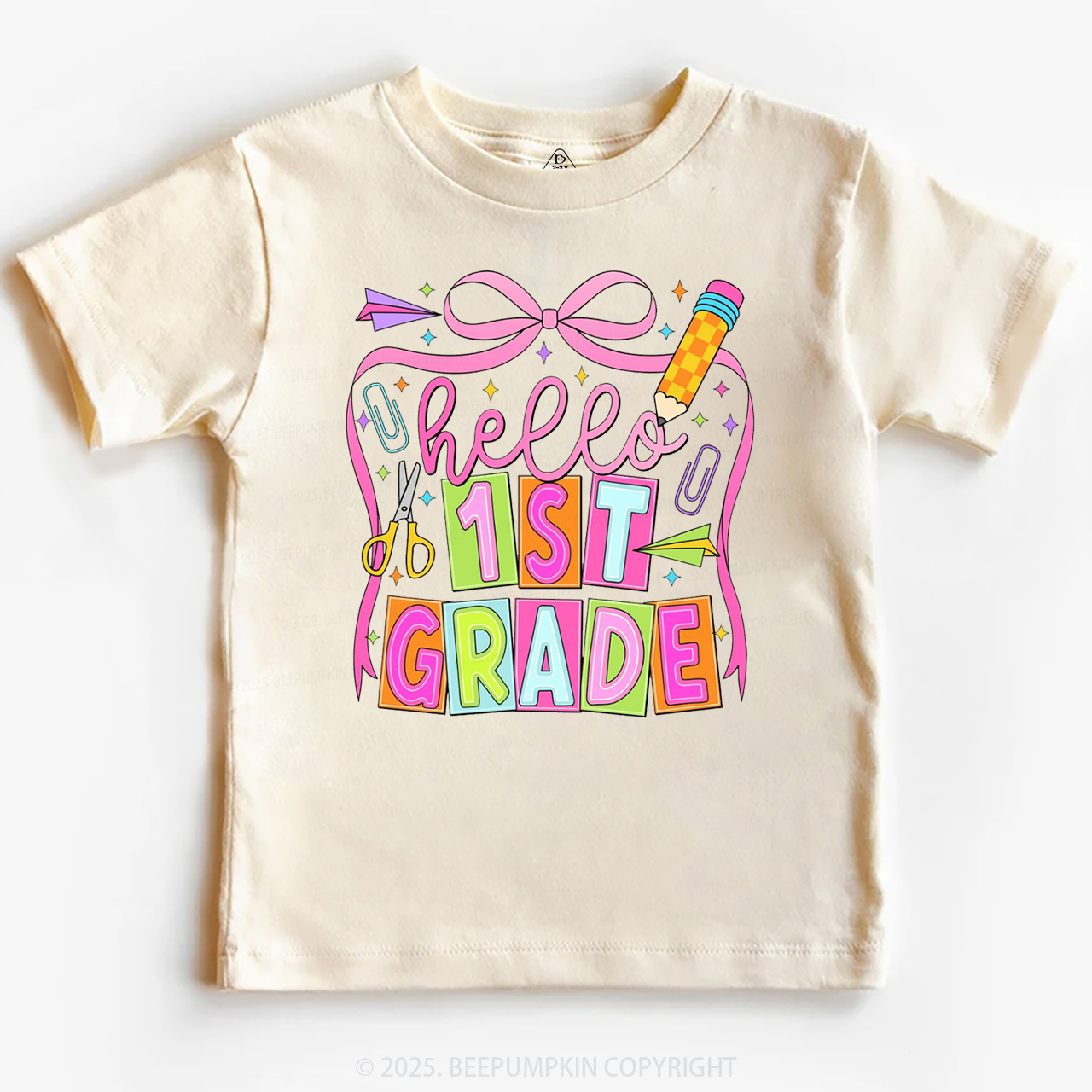 Hello 1st Grade Toddler&Kid's Tees Beepumpkin