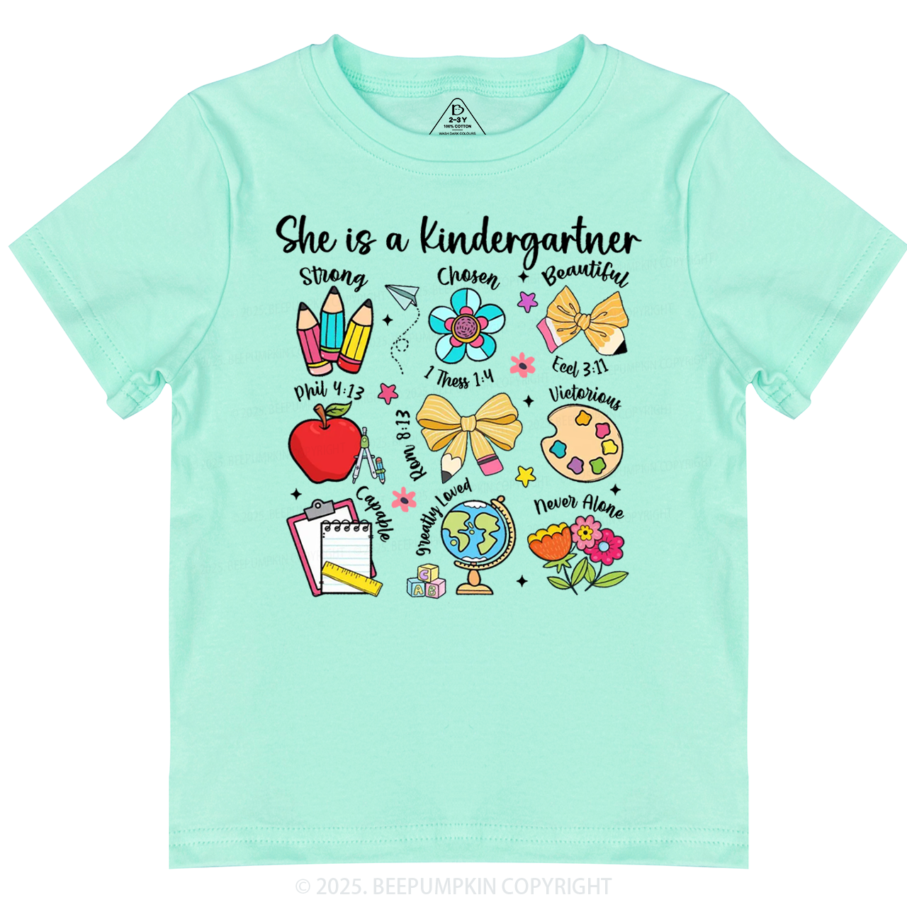 Personalized Bright & Brilliant Grader Toddler&Kid's Tees Beepumpkin