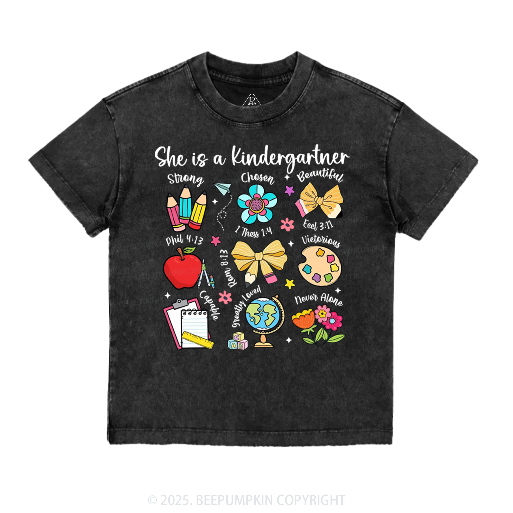 Personalized Bright & Brilliant Grader Toddler&Kids Washed Tees