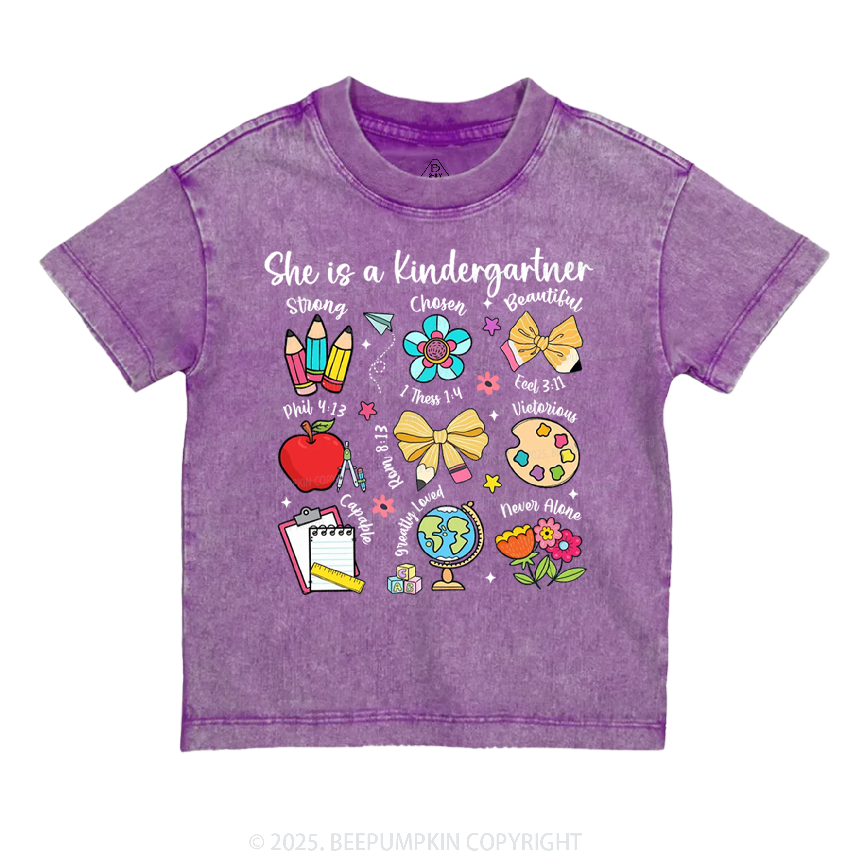 Personalized Bright & Brilliant Grader Toddler&Kids Washed Tees
