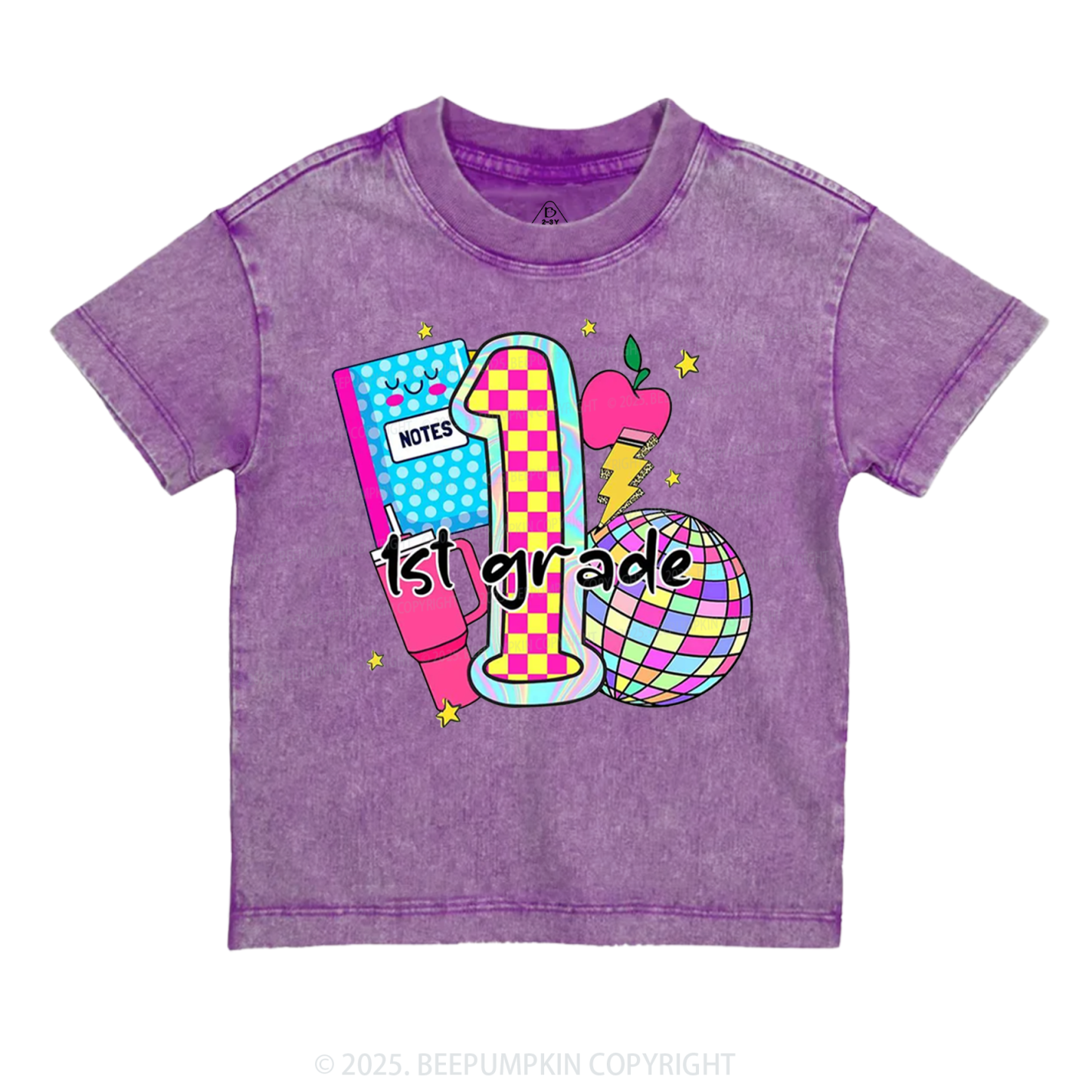 Personalized Grade Glow Collection Toddler&Kids Washed Tees