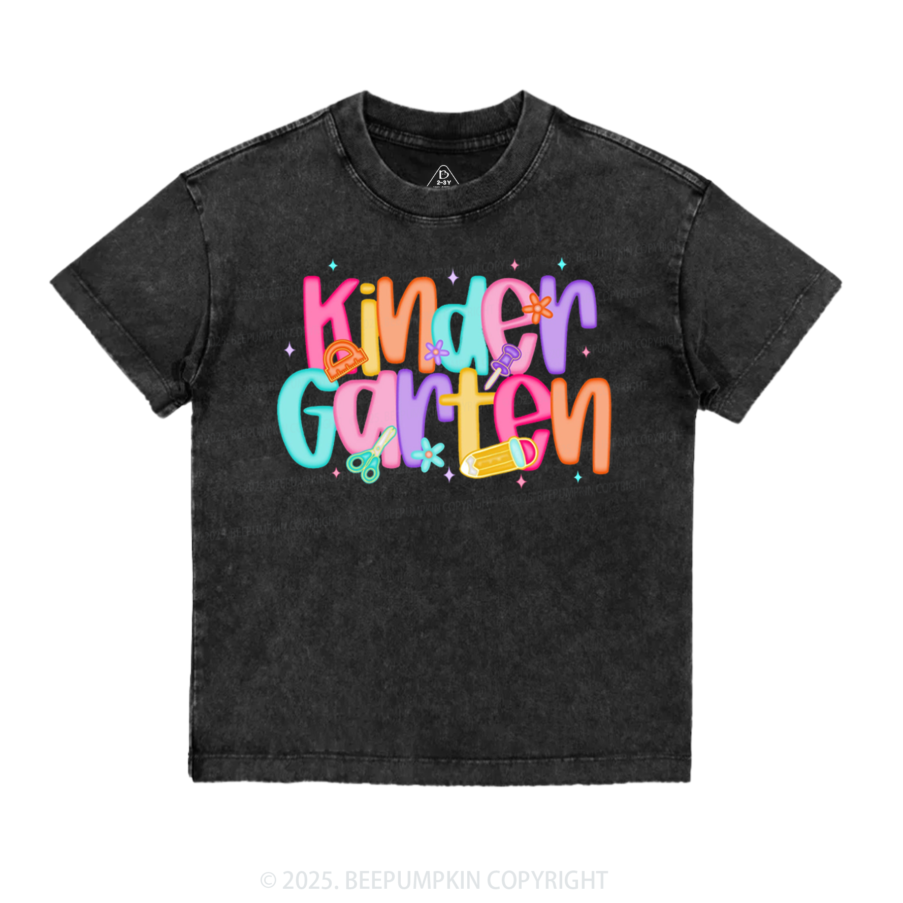 Personalized Bright Beginnings Toddler&Kids Washed Tees