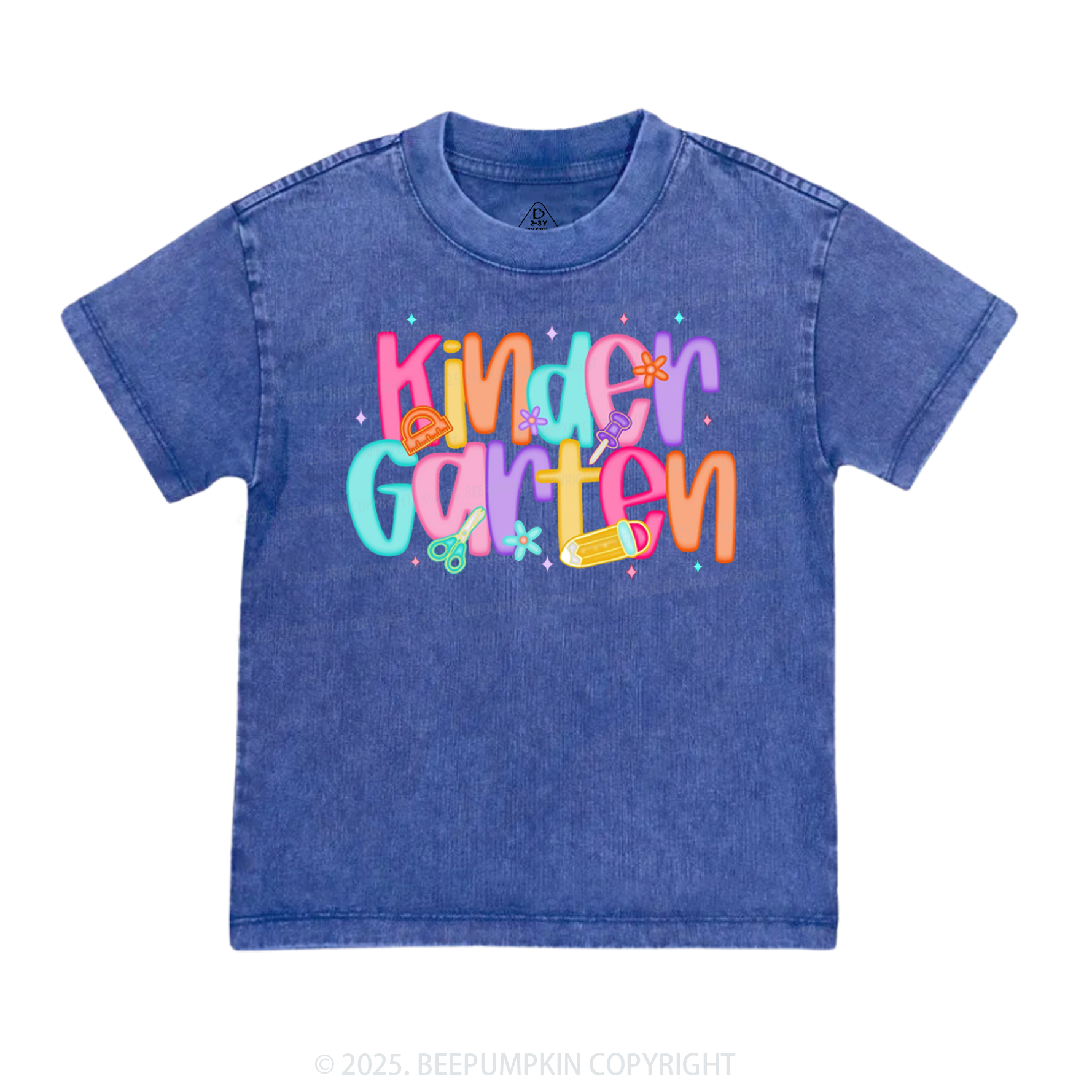 Personalized Bright Beginnings Toddler&Kids Washed Tees