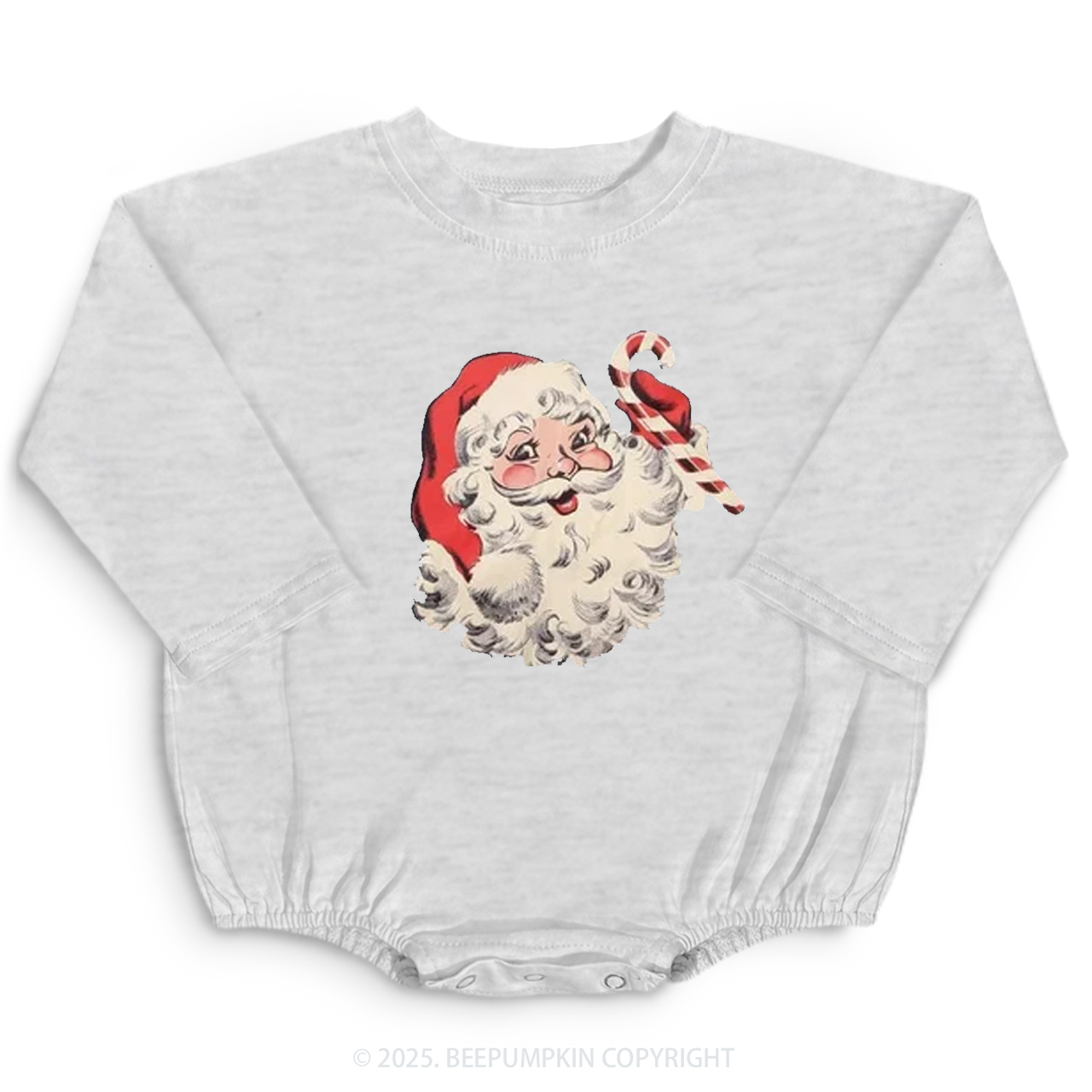 Vintage Santa Baby Bubble Romper Beepumpkin