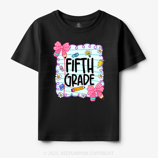 Personalized First Day Of School Toddler&Kid's Tees Beepumpkin