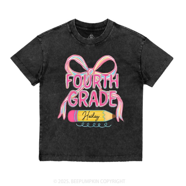 Personalized School Days Toddler&Kids Washed Tees