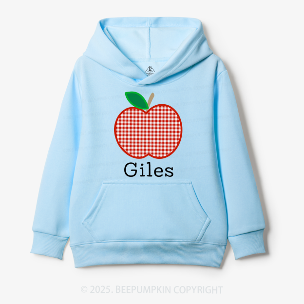 Personalized Red Apple Kid's Hoodies Beepumpkin