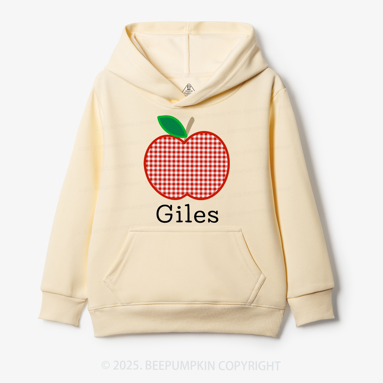 Personalized Red Apple Kid's Hoodies Beepumpkin