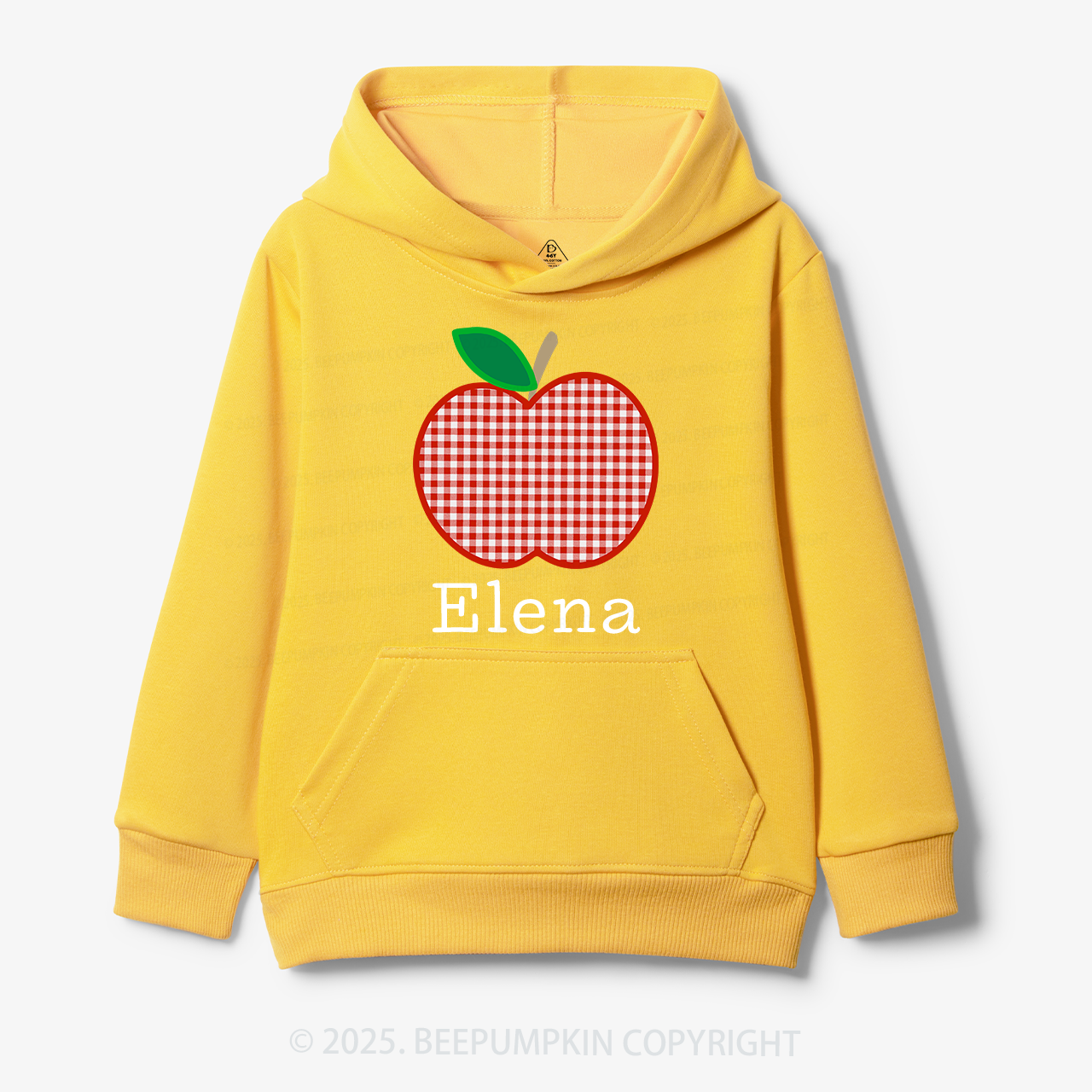 Personalized Red Apple Kid's Hoodies Beepumpkin
