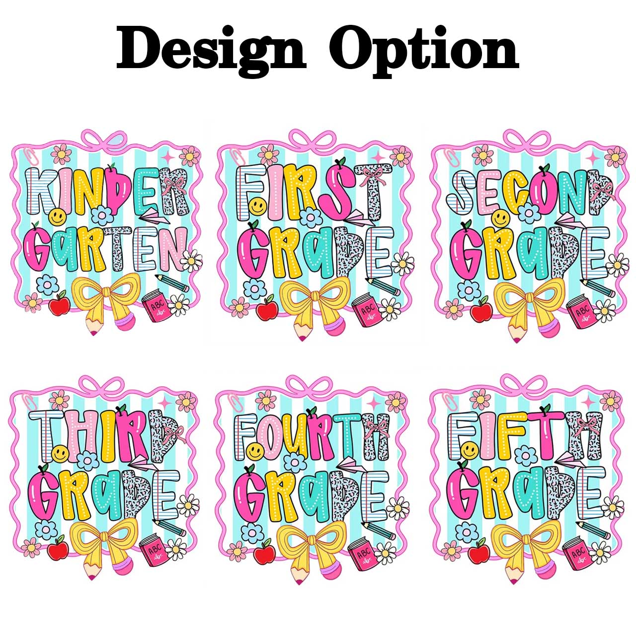 Personalized Happy School Vibes Toddler&Kids Washed Tees