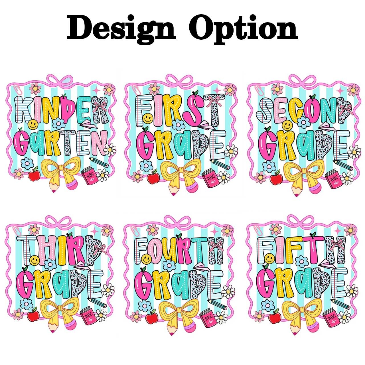 Personalized Happy School Vibes Toddler&Kids Washed Tees