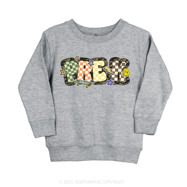 School Boy Sublimation File Kid's Sweatshirt