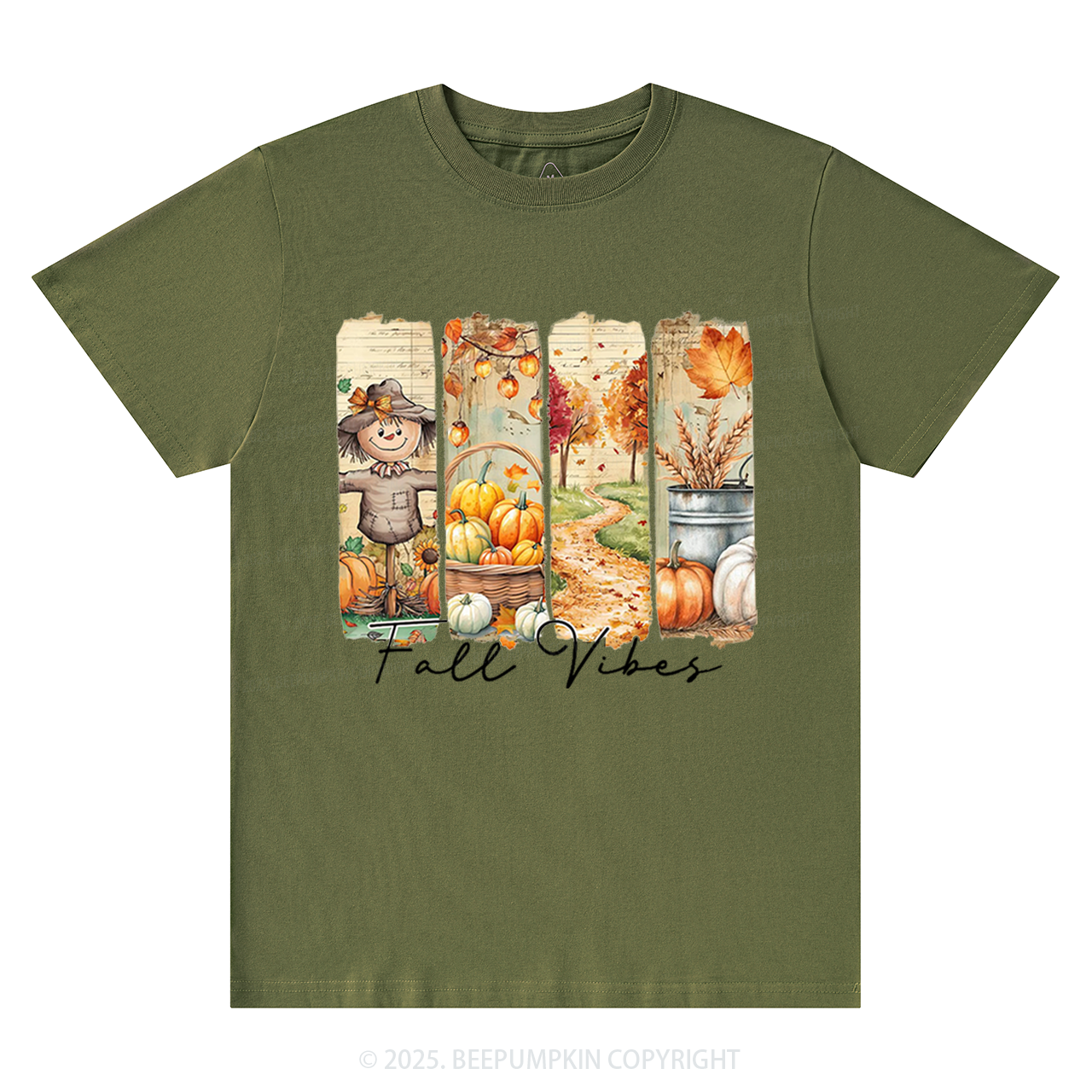 Fall Vibes Pumpkin T-Shirts Beepumpkin 