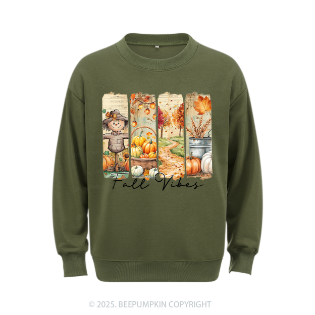 Fall Vibes Pumpkin Sweatshirt Beepumpkin
